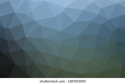 Light BLUE vector low poly texture. Shining illustration, which consist of triangles. Elegant pattern for a brand book.