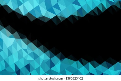 Light BLUE vector low poly layout. Modern geometrical abstract illustration with gradient. Completely new template for your business design.