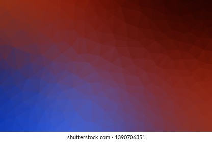 Light BLUE vector low poly background. Shining colorful illustration with triangles. Template for cell phone's backgrounds.