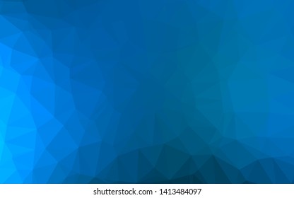 Light BLUE vector low poly layout. An elegant bright illustration with gradient. Completely new template for your business design.