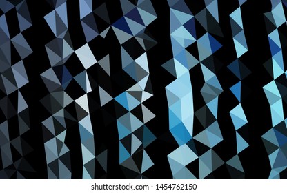 Light BLUE vector low poly layout. Creative illustration in halftone style with gradient. New texture for your design.