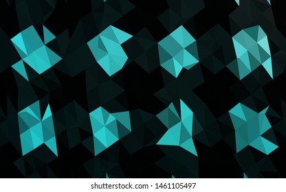 Light BLUE vector low poly texture. Shining colored illustration in a Brand new style. New texture for your design.