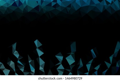 Light BLUE vector low poly layout. Shining colored illustration in a Brand new style. Template for your brand book.