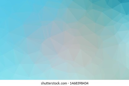Light BLUE vector low poly cover. Modern geometrical abstract illustration with gradient. Brand new style for your business design.