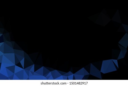 Light BLUE vector low poly layout. Brand new colorful illustration in with gradient. New texture for your design.