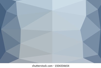Light BLUE vector low poly layout. Geometric illustration in Origami style with gradient. Polygonal design for your web site.