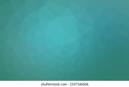Light BLUE vector low poly layout. Geometric illustration in Origami style with gradient. Template for your brand book.