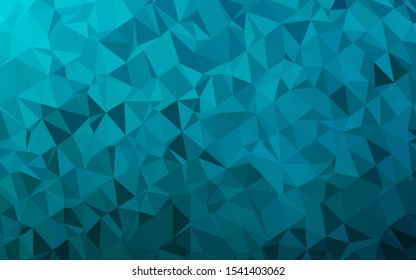 Light BLUE vector low poly layout. Colorful illustration in Origami style with gradient.  New texture for your design.