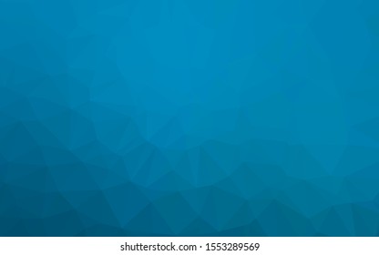 Light BLUE vector low poly layout. A sample with polygonal shapes. Triangular pattern for your business design.
