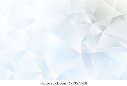 Light BLUE vector low poly background. A sample with polygonal shapes. A completely new design for your leaflet.