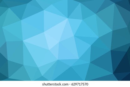 Light BLUE vector Low poly crystal background. Polygon design pattern. Low poly illustration, low polygon background.