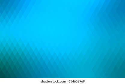 Light BLUE vector low poly background. A sample with a polygonal design. Illustration in polygonal style with repeating squares