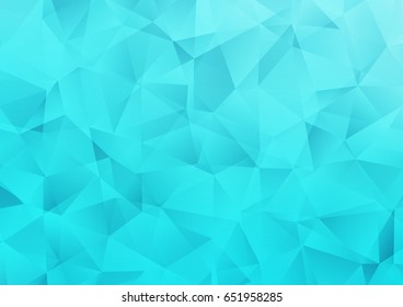 Light BLUE vector low poly background. A completely new color illustration in a vague style. A new texture for your design.