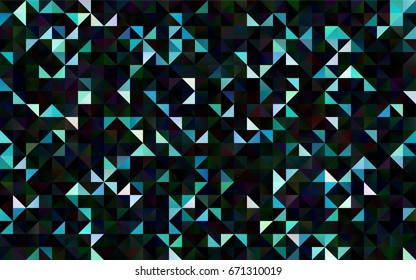 Light BLUE vector low poly pattern. Creative illustration in halftone style with gradient. The polygonal design can be used for your web site.