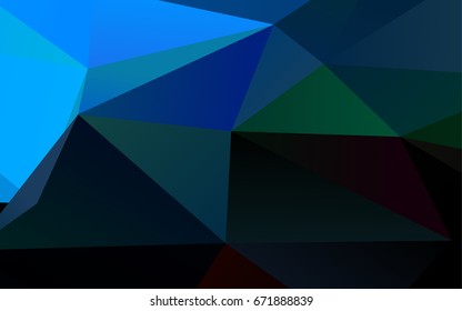 Light BLUE vector low poly background. Colorful illustration in abstract style with gradient. A completely new template for your business design.