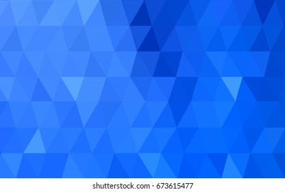 Light BLUE vector Low poly crystal background. Polygon design pattern. Low poly illustration, low polygon background.