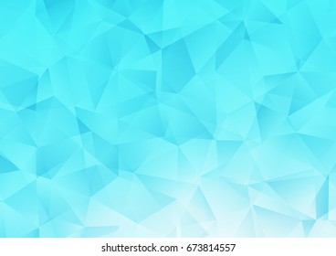 Light BLUE vector low poly pattern. Glitter abstract illustration with an elegant design. The polygonal design can be used for your web site.