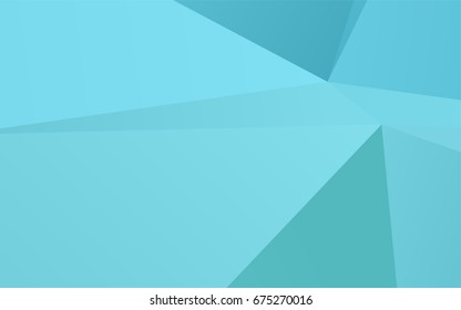 Light BLUE vector low poly template. A vague abstract illustration with gradient. Triangular pattern for your business design.