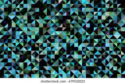 Light BLUE vector low poly pattern. Colorful abstract illustration with gradient. Triangular pattern for your business design.
