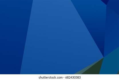 Light BLUE vector low poly template. Glitter abstract illustration with an elegant design. A completely new template for your business design.