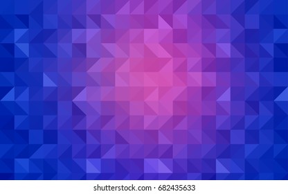 Light BLUE vector low poly pattern. Shining illustration, which consist of triangles. A completely new template for your business design.