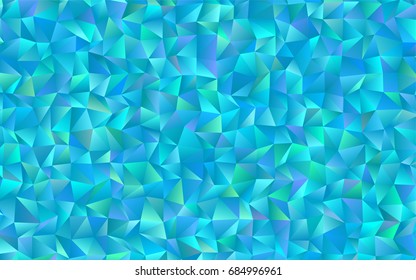Light BLUE vector low poly pattern. Colorful illustration in abstract style with gradient. Brand-new design for your business.