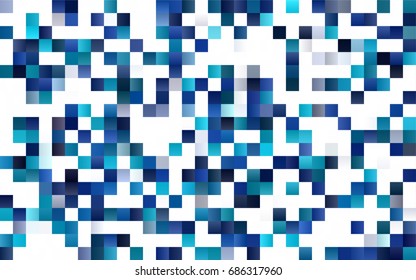 Light BLUE vector low poly background. A sample with a polygonal design. Illustration in polygonal style with repeating squares