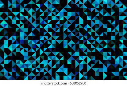 Light BLUE vector low poly pattern. Colorful abstract illustration with gradient. The completely new template can be used for your brand book.