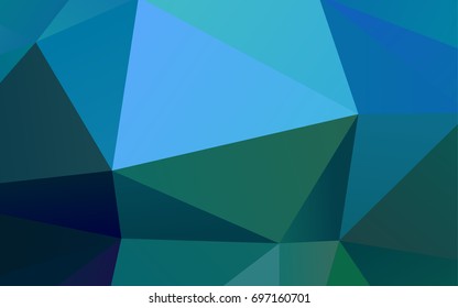Light BLUE vector low poly background. A sample with polygonal shapes. A new texture for your design.