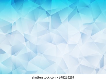 Light BLUE vector low poly template. Colorful illustration in abstract style with gradient. A new texture for your design.