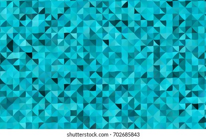 Light BLUE vector low poly pattern. A completely new color illustration in a vague style. The best triangular design for your business.