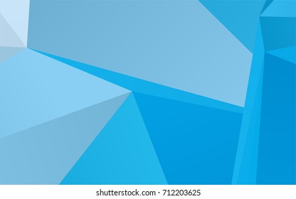 Light BLUE vector low poly background. Shining illustration, which consist of triangles. The template can be used as a background for cell phones.