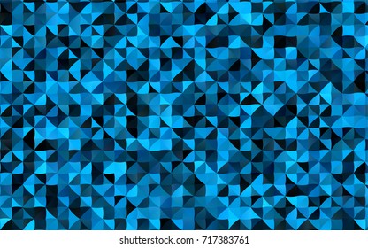 Light BLUE vector low poly template. Shining illustration, which consist of triangles. The completely new template can be used for your brand book.