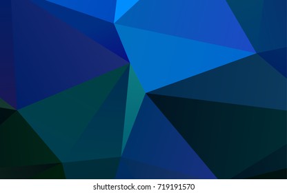 Light BLUE vector low poly template. Geometric illustration in Origami style with gradient.  A completely new template for your business design.