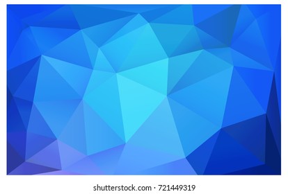 Light BLUE vector Low poly crystal background. Polygon design pattern. Low poly illustration, low polygon background.