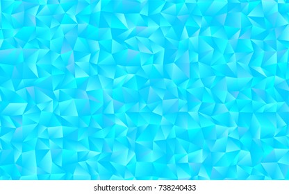 Light BLUE vector low poly template. Shining illustration, which consist of triangles. The template can be used as a background for cell phones.