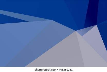 Light BLUE vector low poly template. Creative illustration in halftone style with gradient. A completely new design for your business.