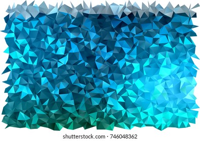 Light BLUE vector low poly background. Creative geometric illustration in Origami style with gradient. The template can be used as a background for cell phones.