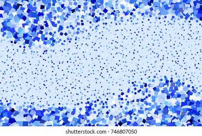 Light BLUE vector low poly background. A sample with a polygonal design. Illustration in polygonal style with repeating squares