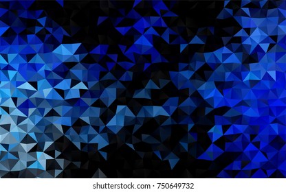 Light BLUE vector low poly template. An elegant bright illustration with gradient. The completely new template can be used for your brand book.