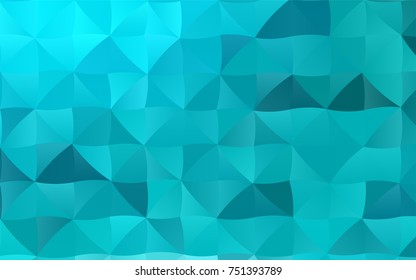 Light BLUE vector low poly template. Creative illustration in halftone style with gradient. The best triangular design for your business.