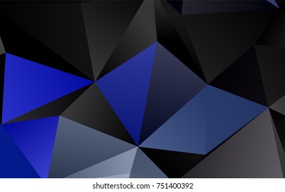 Light BLUE vector low poly pattern. Brand-new colored illustration in blurry style with gradient. Brand-new design for your business.
