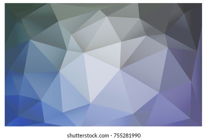 Light BLUE vector Low poly crystal background. Polygon design pattern. Low poly illustration, low polygon background.