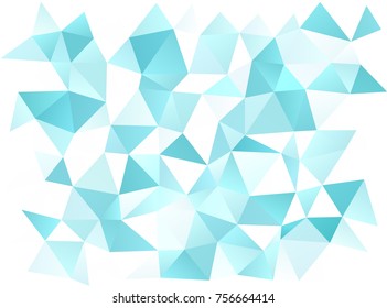 Light BLUE vector low poly background. Shining colored illustration in a brand-new style. The elegant pattern can be used as part of a brand book.