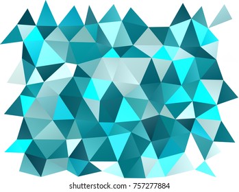 Light BLUE vector low poly template. Brand-new colored illustration in blurry style with gradient. A completely new design for your business.