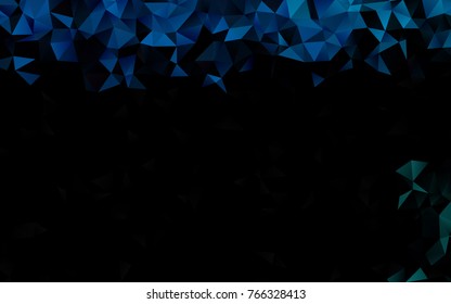 Light BLUE vector low poly pattern. An elegant bright illustration with gradient. A completely new design for your business.
