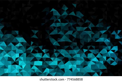 Light BLUE vector low poly background. Glitter abstract illustration with an elegant design. The polygonal design can be used for your web site.
