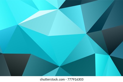 Light BLUE vector low poly background. Creative geometric illustration in Origami style with gradient. The elegant pattern can be used as part of a brand book.