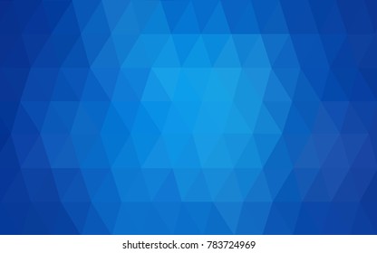 Light BLUE vector Low poly crystal background. Polygon design pattern. Low poly illustration, low polygon background.