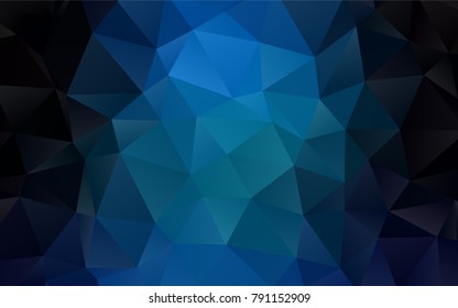 Light BLUE vector low poly template. Colorful illustration in abstract style with gradient. Brand-new design for your business.
